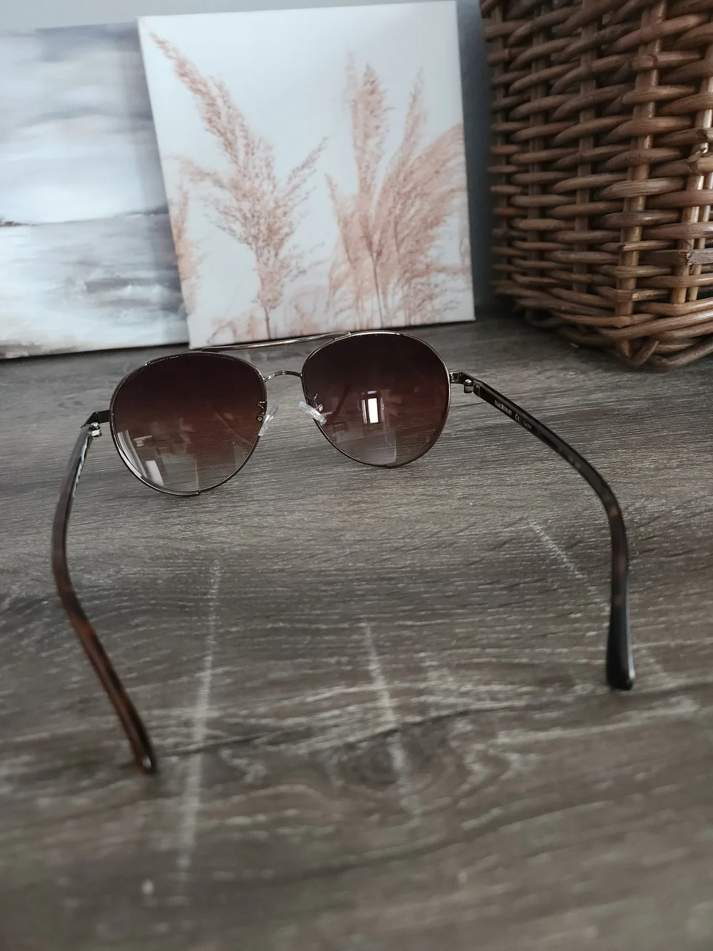Isaac Mizrahi Aviator Sunglasses - Brown Gradient Lenses